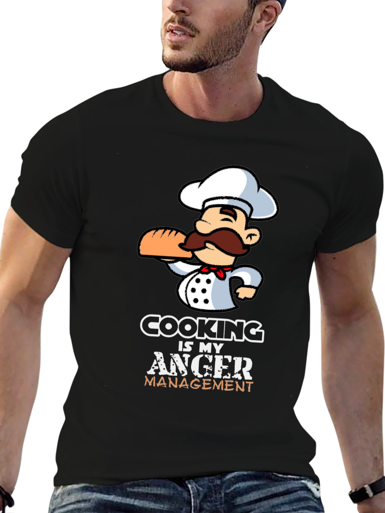 Cooking is My Anger Management Graphic T-Shirt