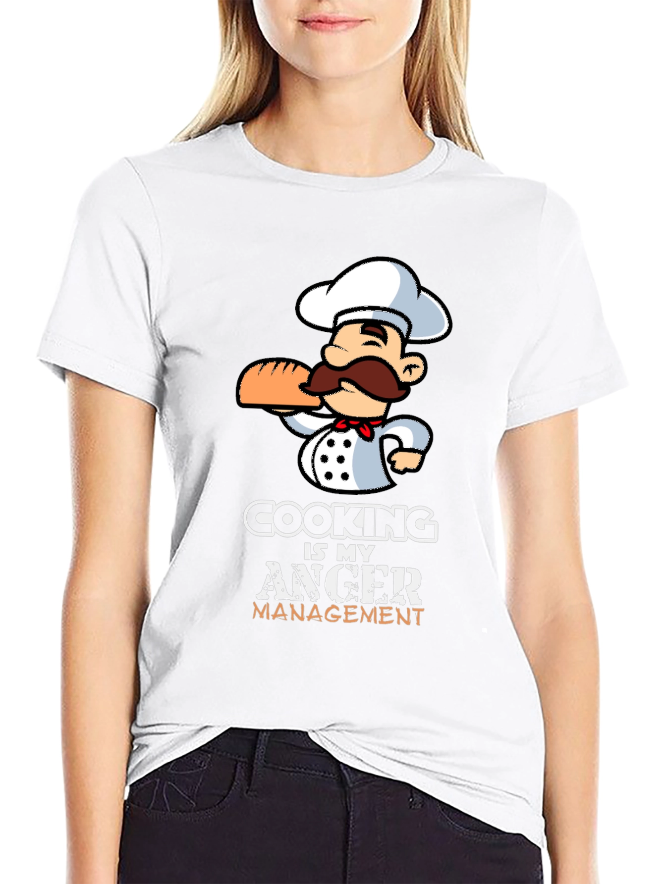 Cooking is My Anger Management Graphic T-Shirt