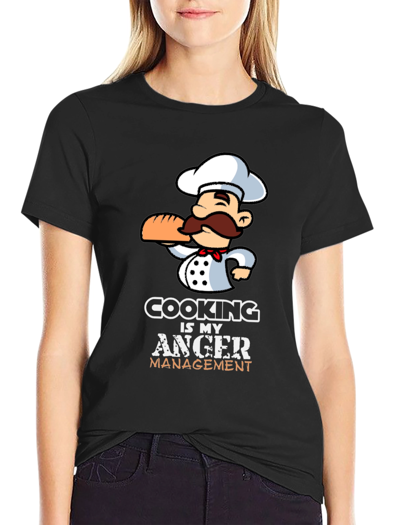Cooking is My Anger Management Graphic T-Shirt