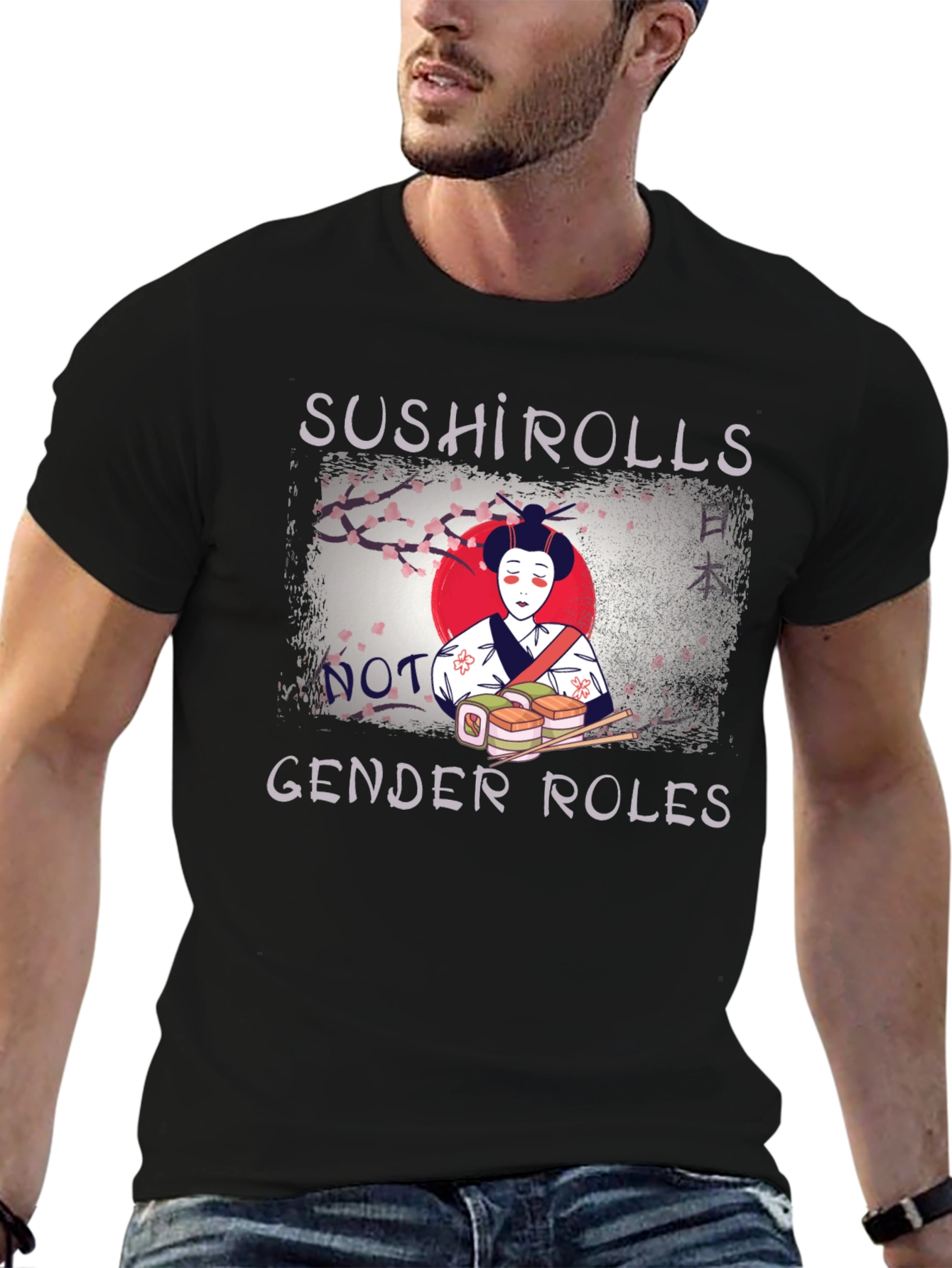 Sushi Rolls Not Gender Roles T-Shirt