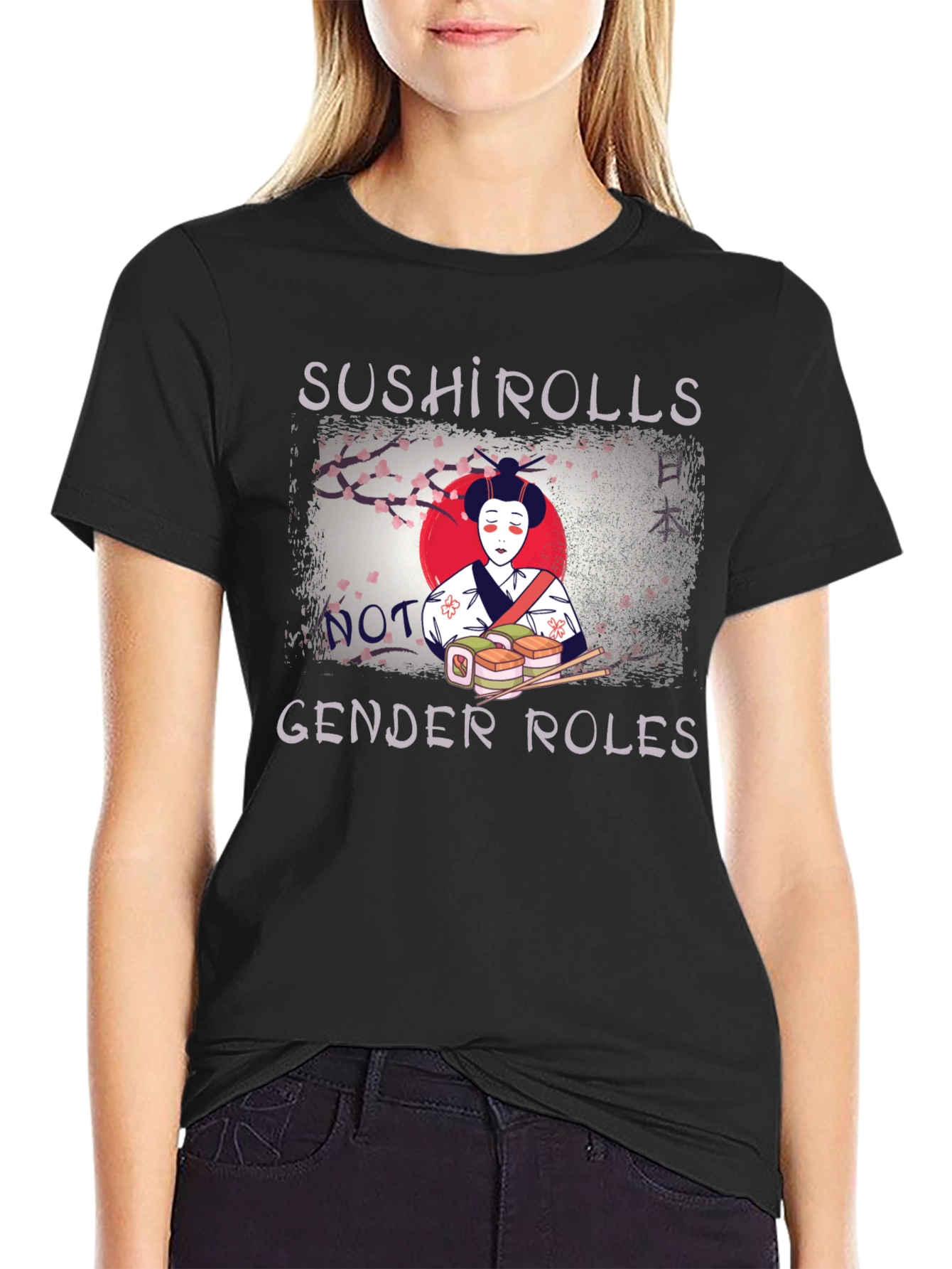 Sushi Rolls Not Gender Roles T-Shirt