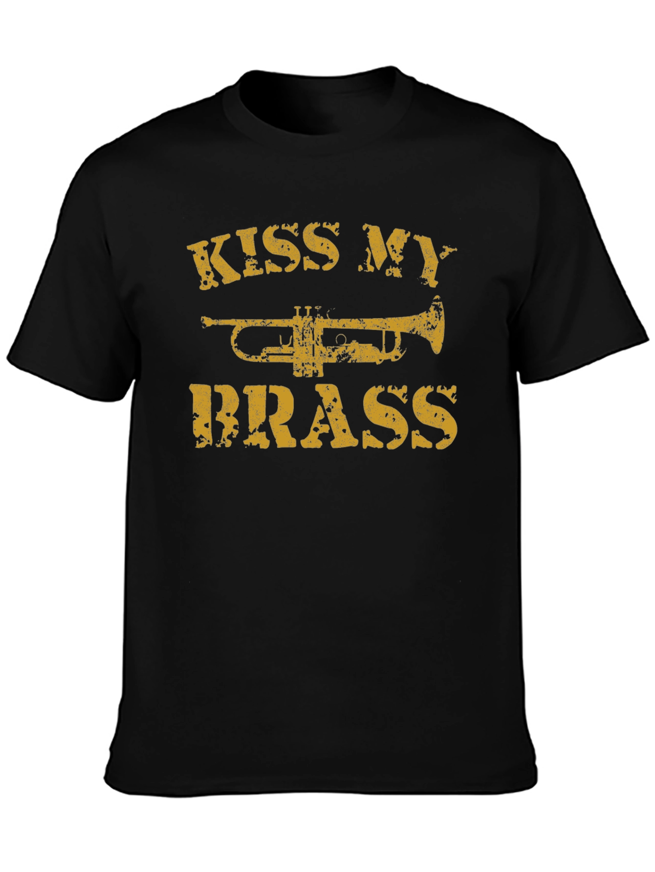 Kiss My Brass T-Shirt - Trumpet Musician Tee