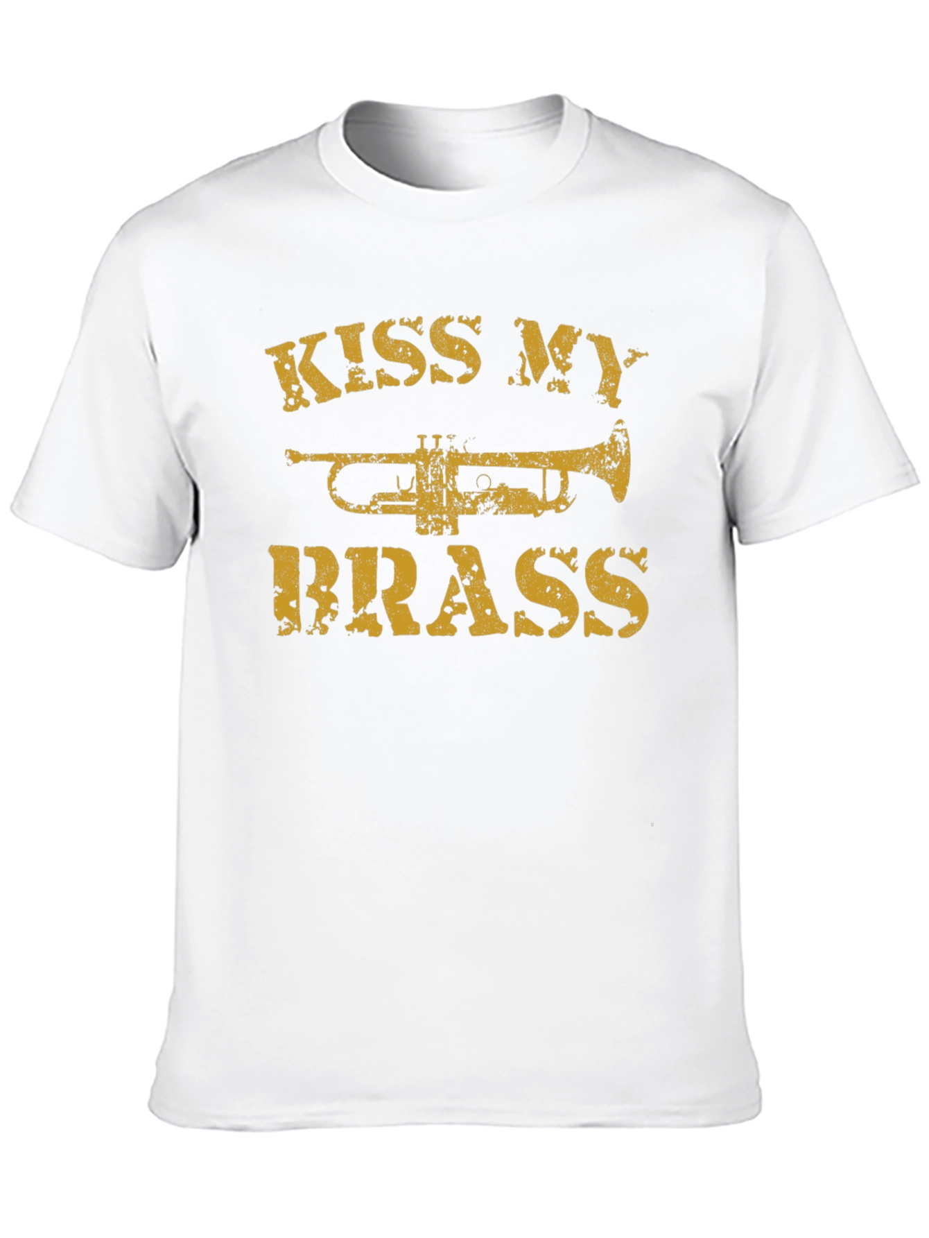 Kiss My Brass T-Shirt - Trumpet Musician Tee