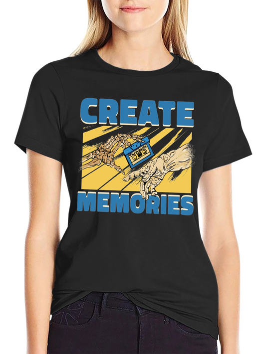 Create Memories Throwback Cassette Graphic Tee