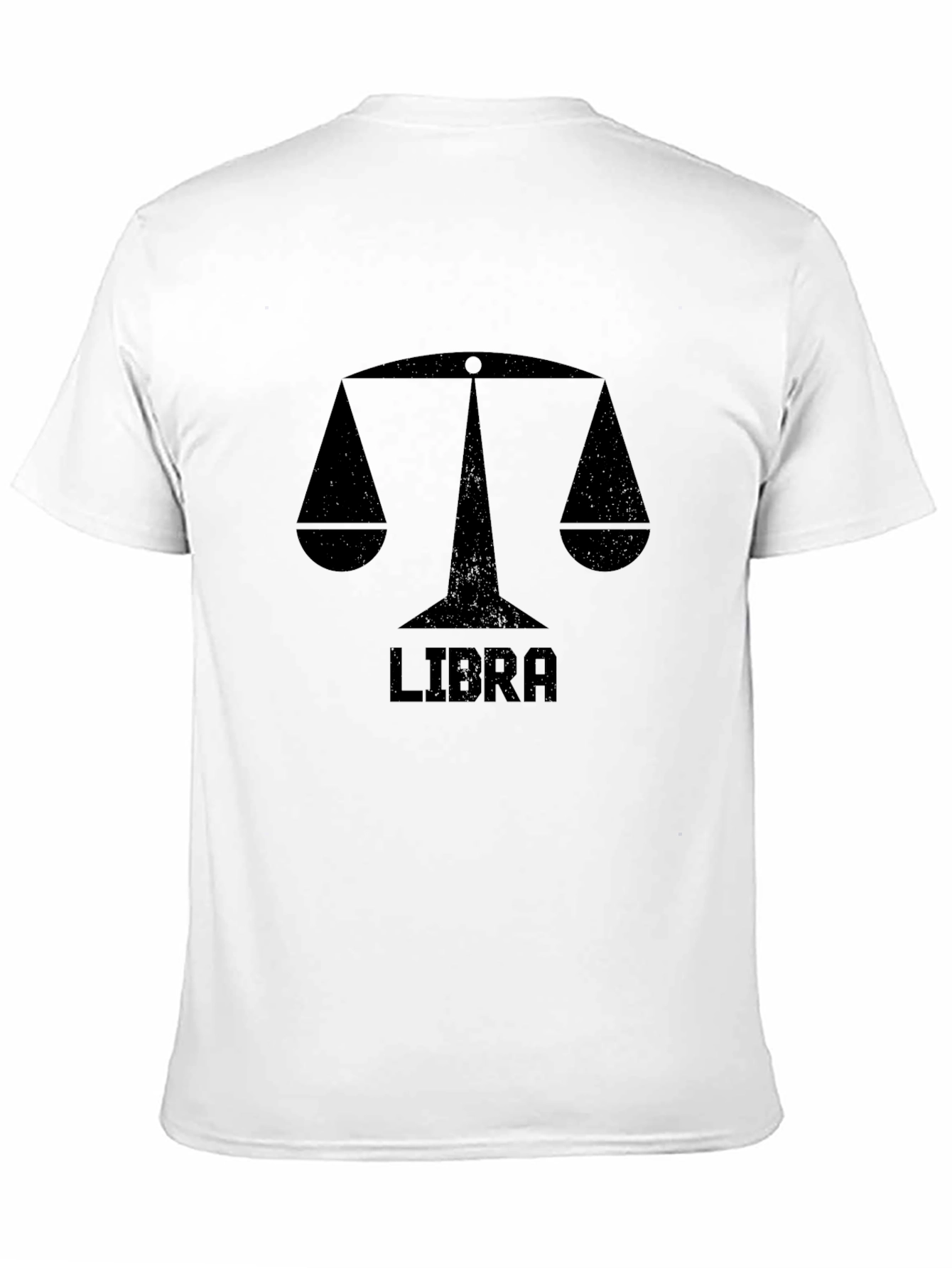 Libra Zodiac Sign Black T-Shirt
