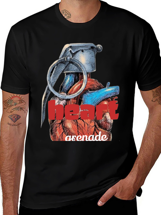 Heart Grenade Graphic Tee