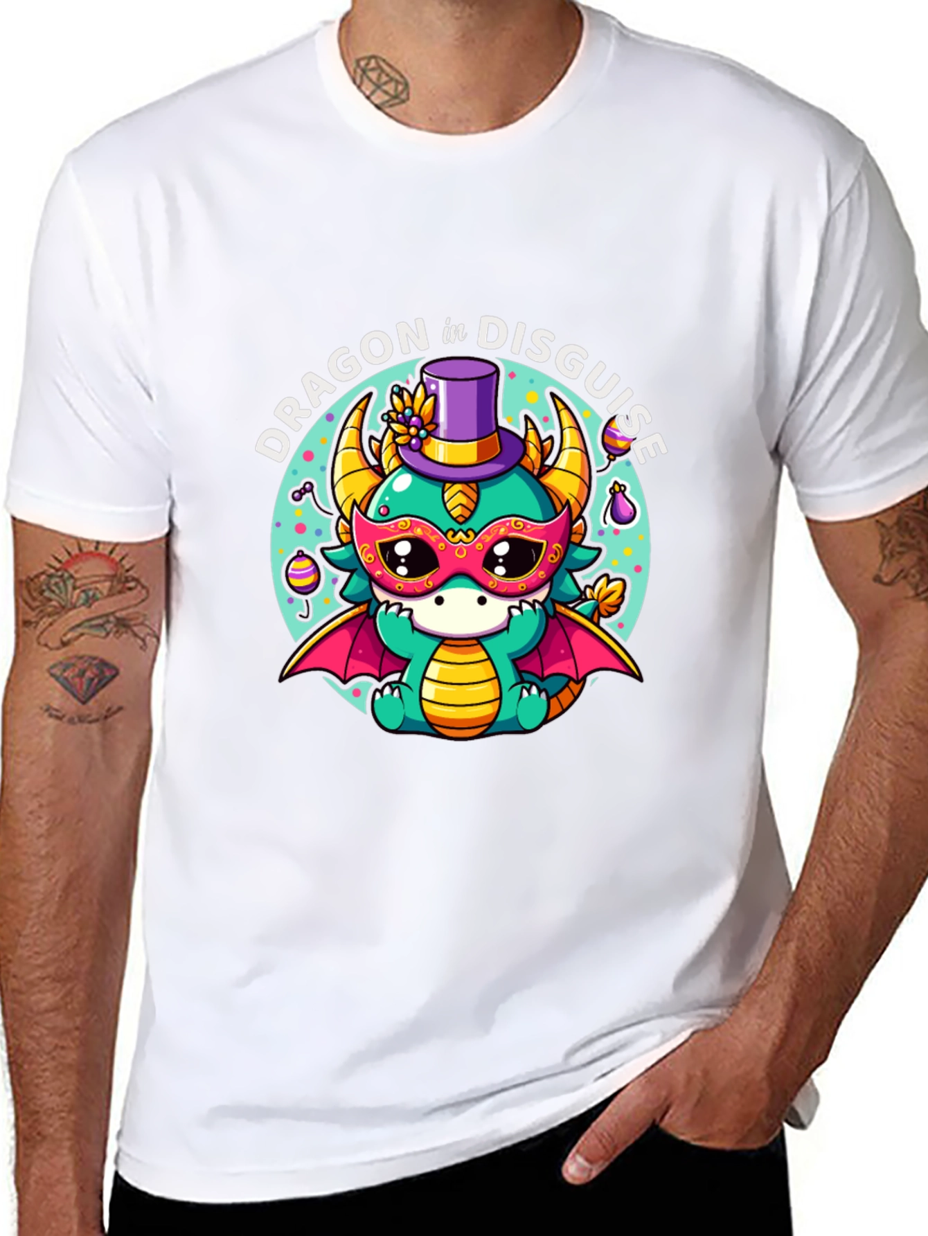 Dragon in Disguise T-Shirt - Unique Graphic Tee