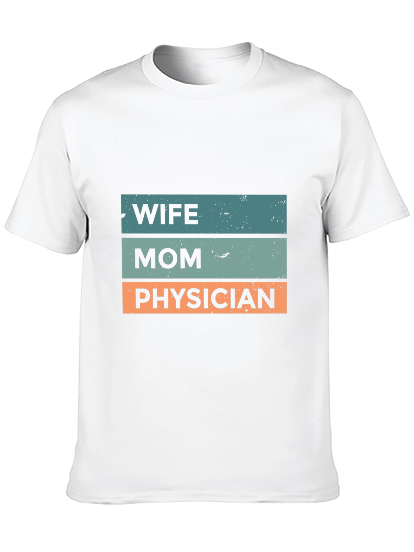 Wife Mom Physician Graphic Tee - Black Cotton T-Shirt