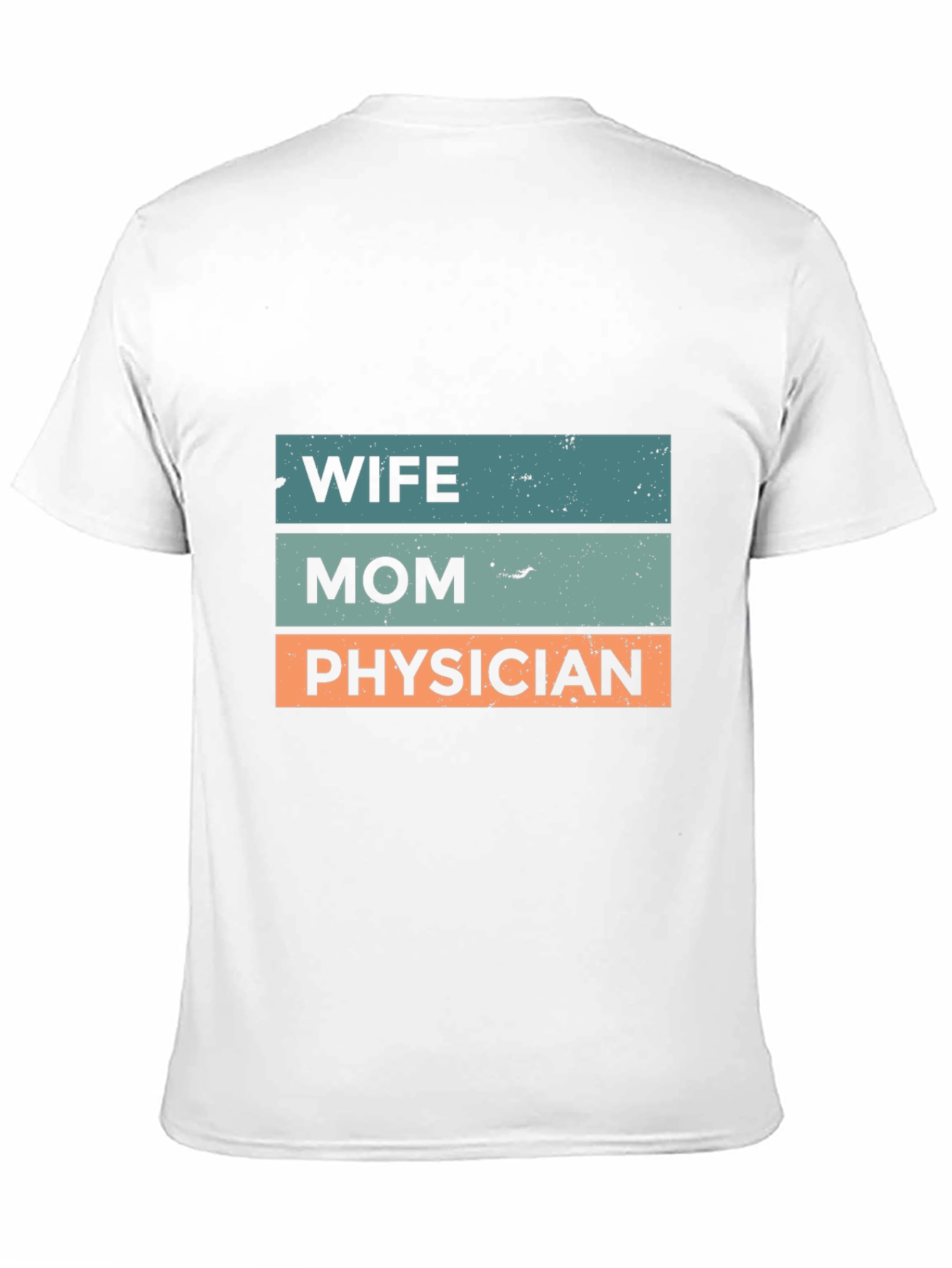 Wife Mom Physician Graphic Tee - Black Cotton T-Shirt
