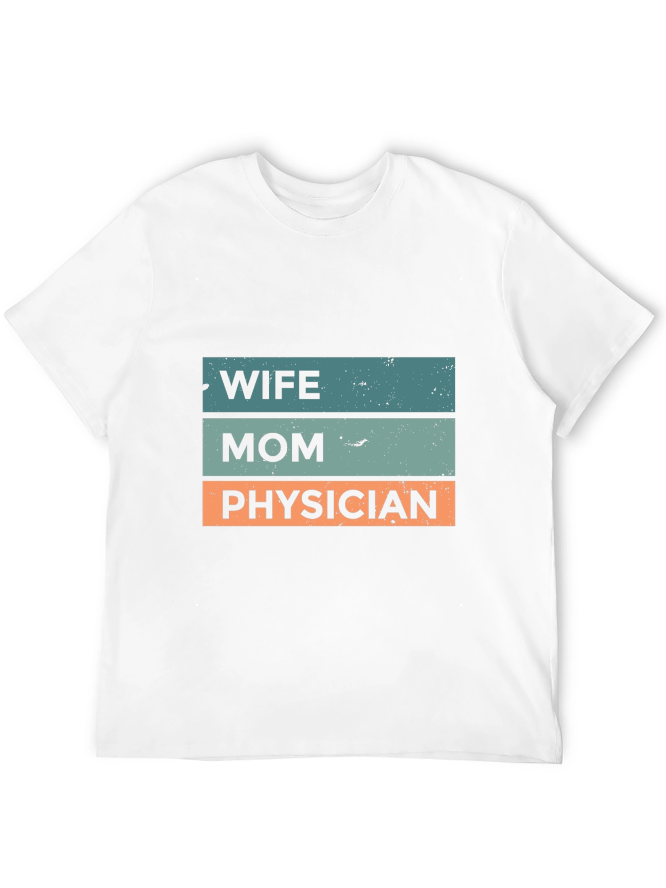 Wife Mom Physician Graphic Tee - Black Cotton T-Shirt