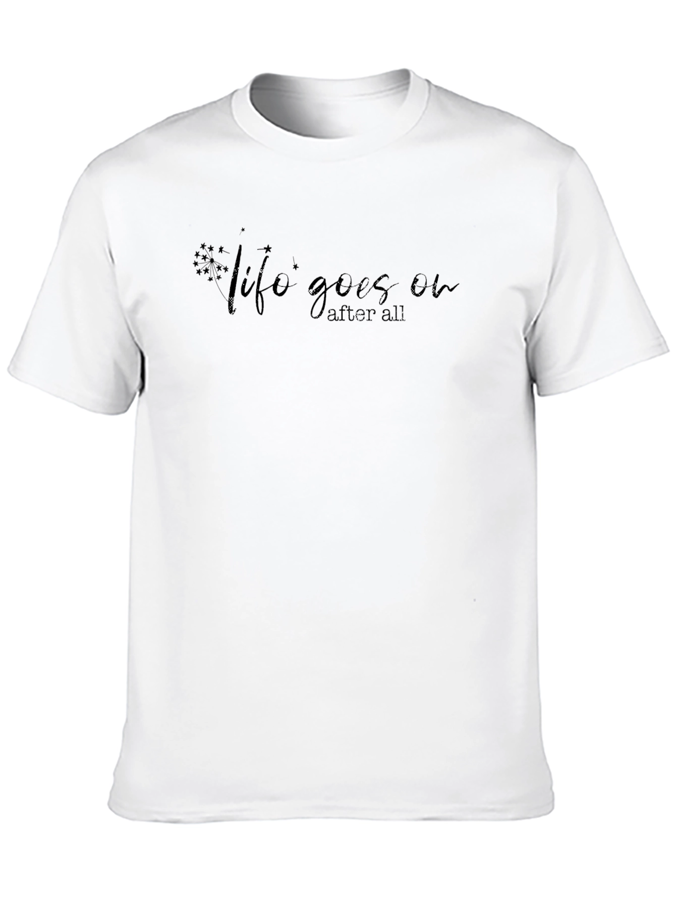 Life Goes On Black Graphic Tee