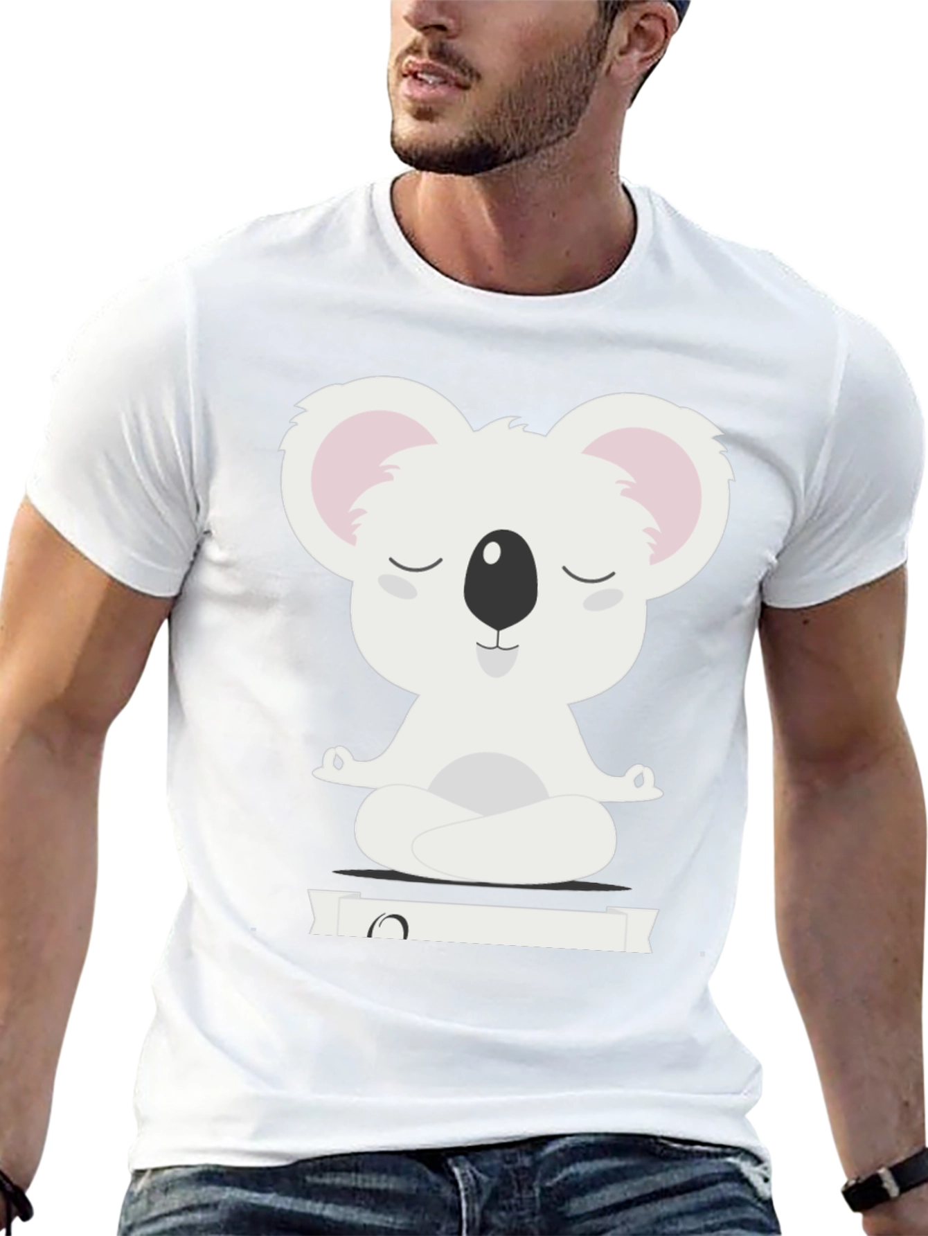 Zen Koala Meditation T-Shirt - Relaxed Fit