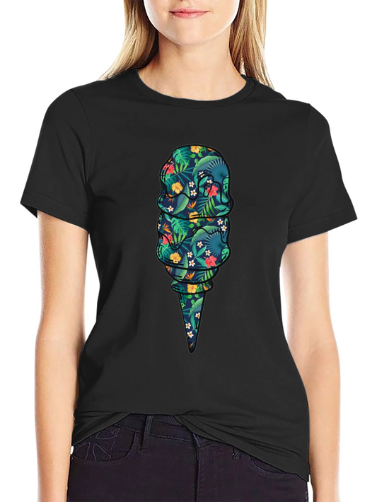 Tropical Ice Cream Graphic T-Shirt