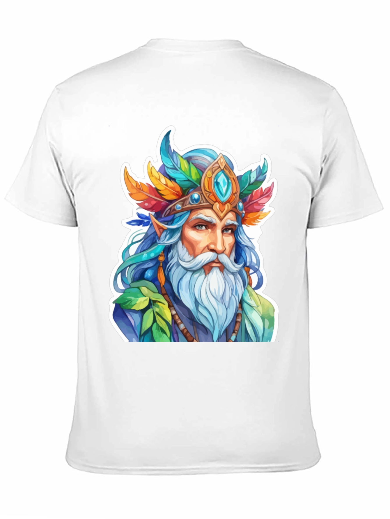 Fantasy Elf King Graphic Tee - Black
