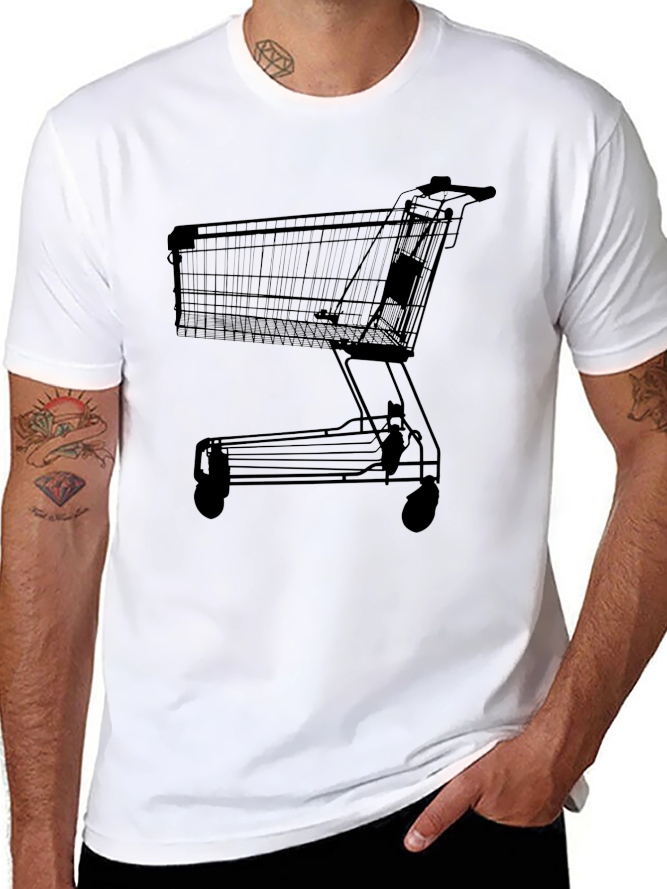 Shopping Cart Graphic T-Shirt