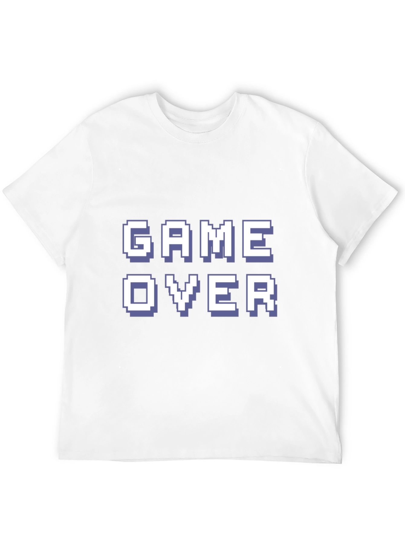 Game Over Pixel Art Black T-Shirt