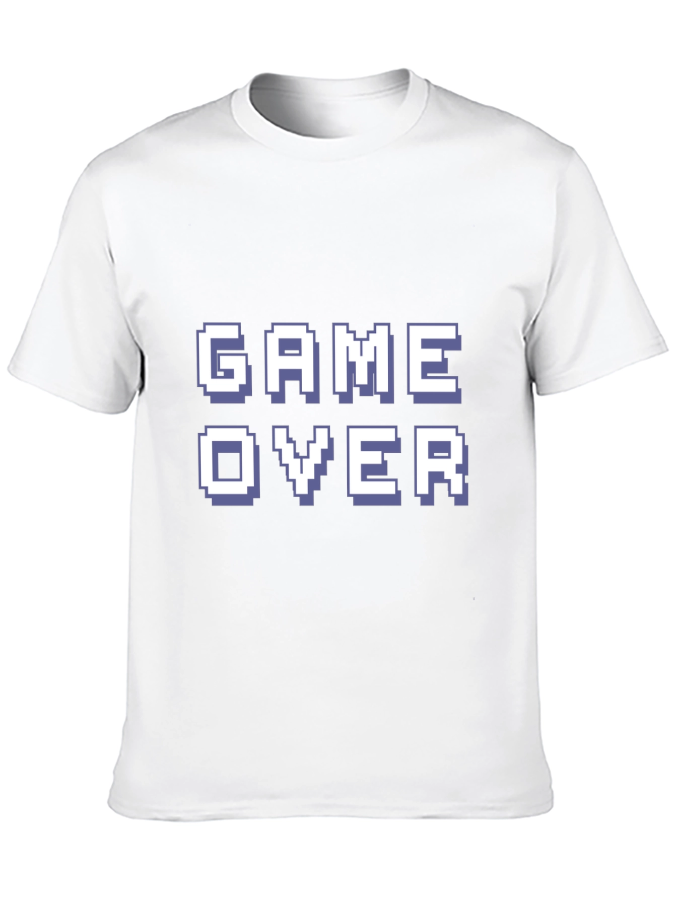 Game Over Pixel Art Black T-Shirt