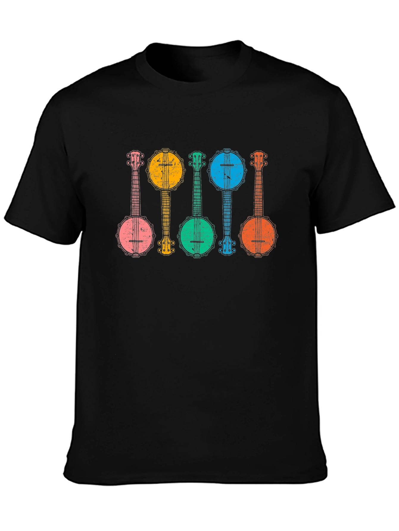 Retro Banjo T-Shirt - Musical Instrument Graphic Tee