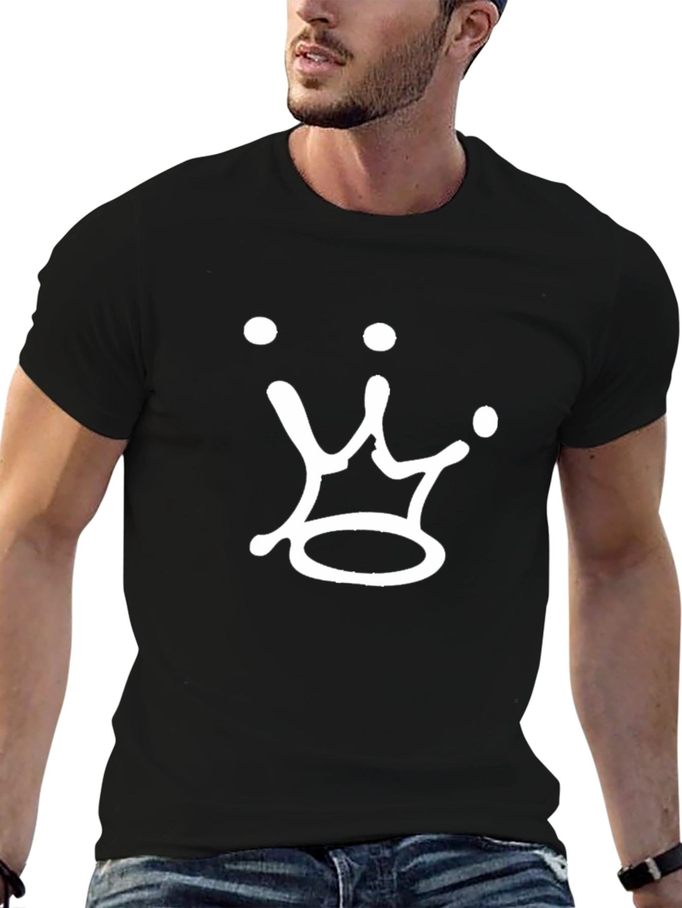 Crown Graphic Print T-Shirt - Casual Wear