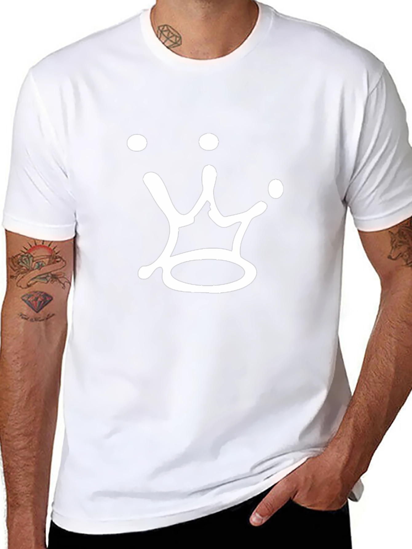 Crown Graphic Print T-Shirt - Casual Wear