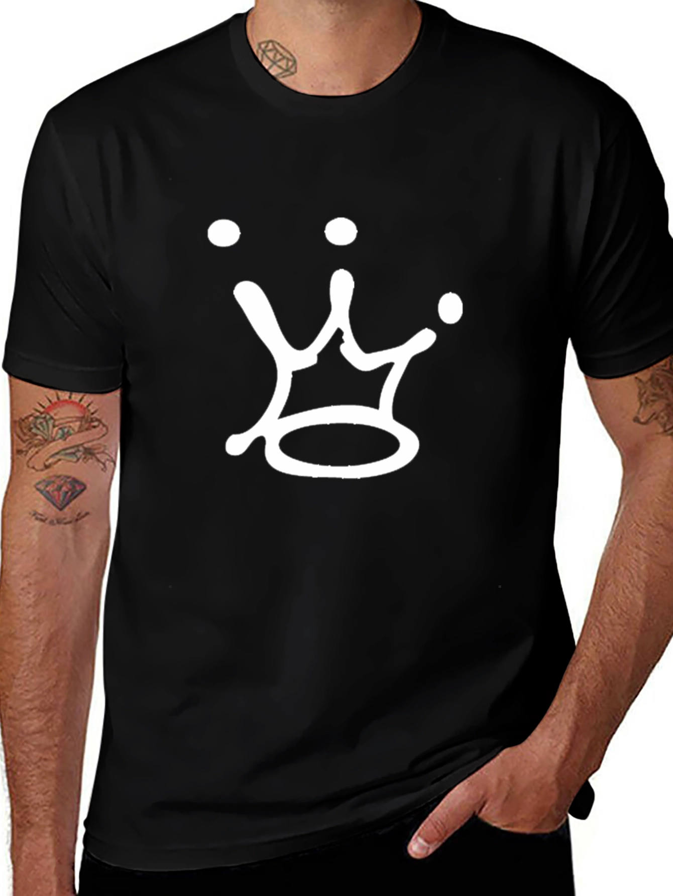 Crown Graphic Print T-Shirt - Casual Wear