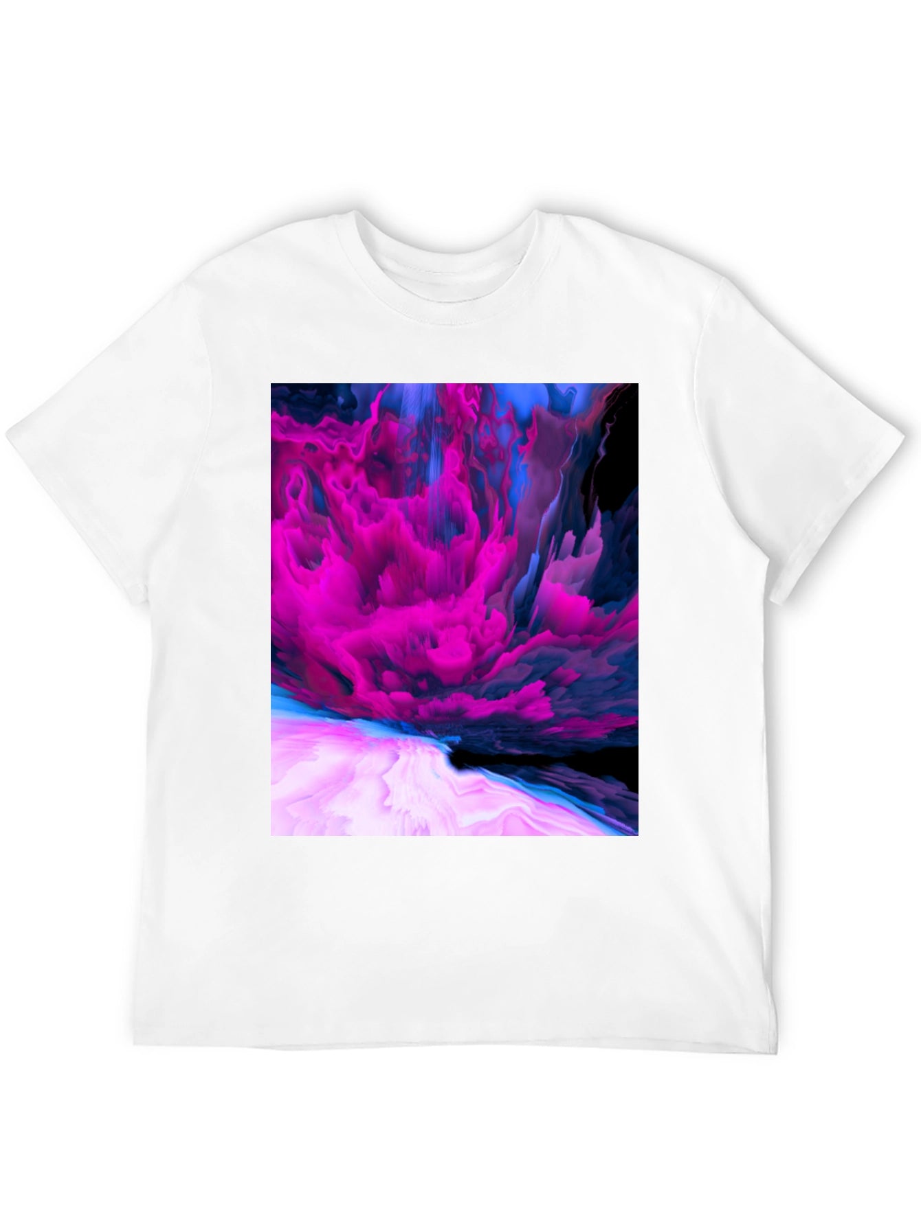 Abstract Art Graphic Print Black T-Shirt
