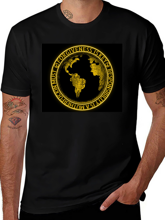 Forgiveness Earth Graphic Black T-Shirt