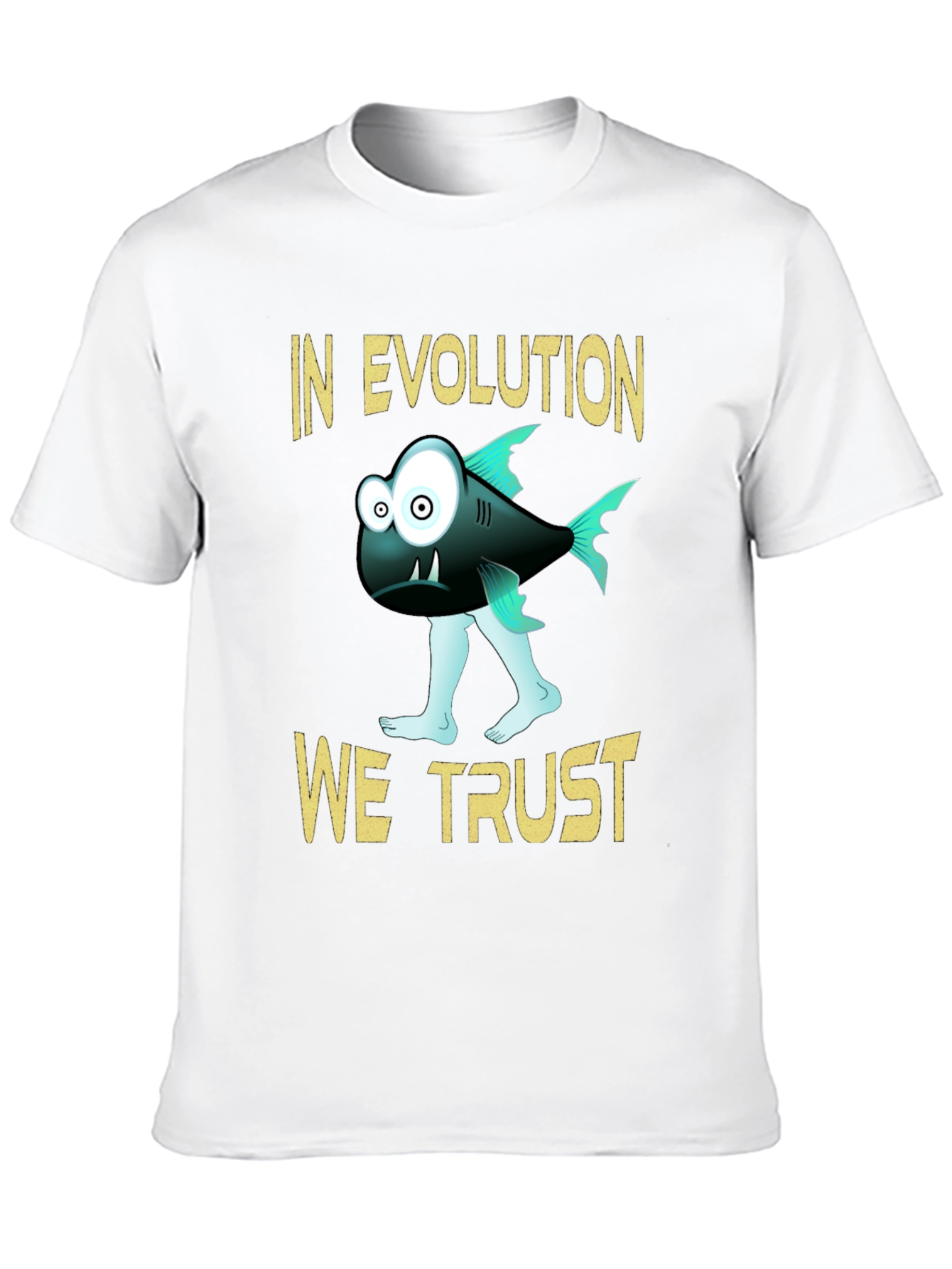 Evolution Trust T-Shirt Funny Fish Walking