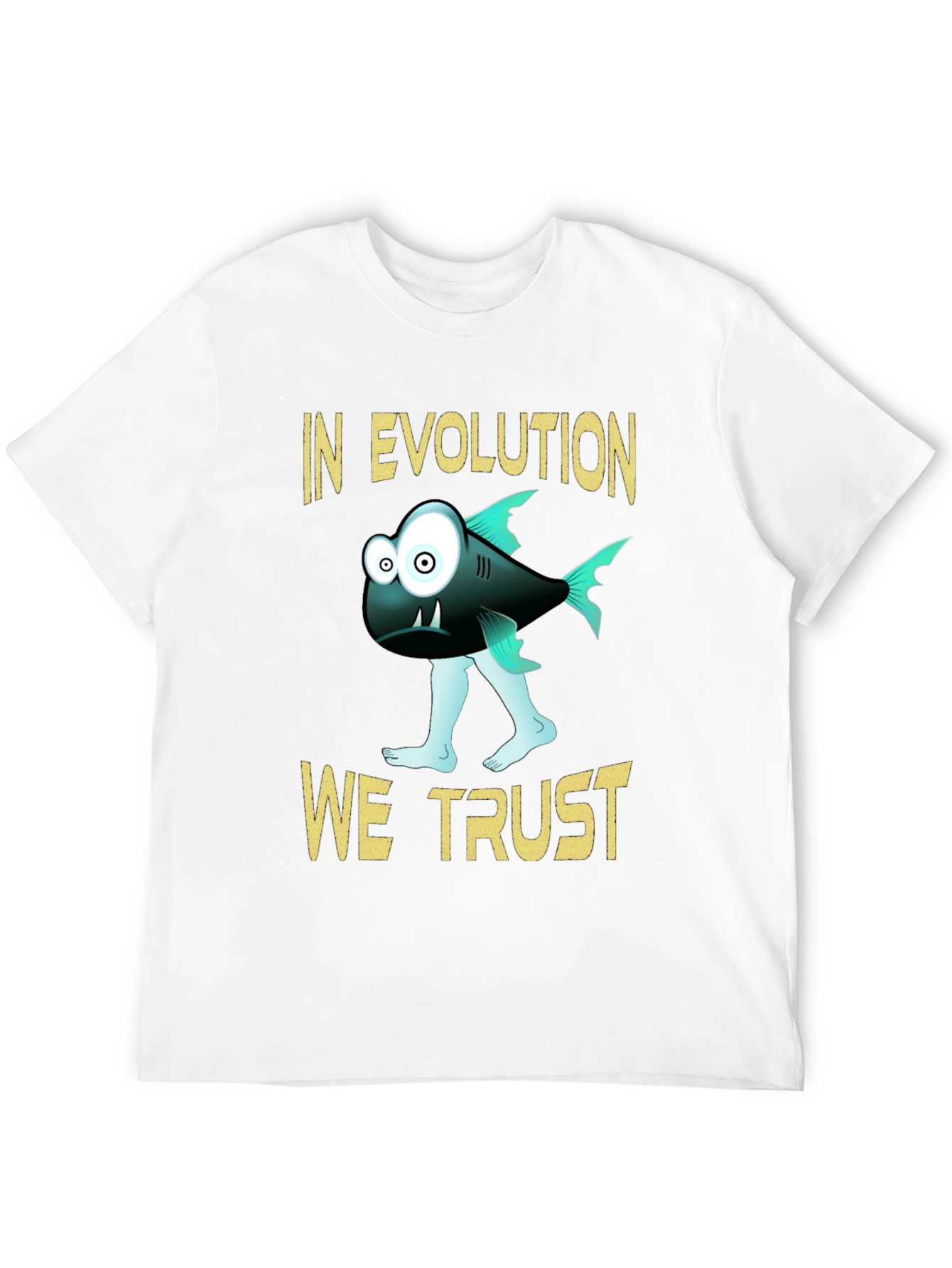 Evolution Trust T-Shirt Funny Fish Walking