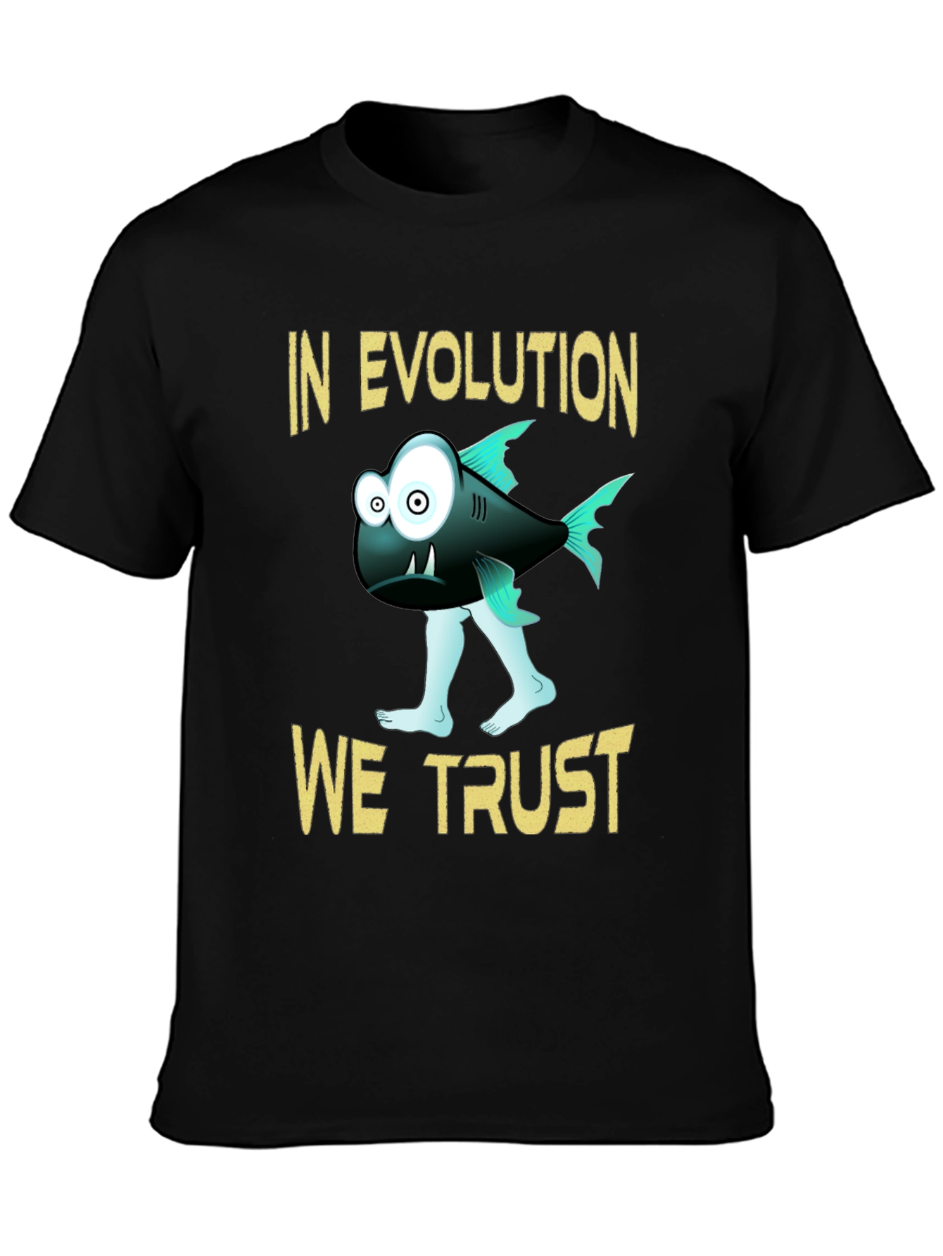 Evolution Trust T-Shirt Funny Fish Walking