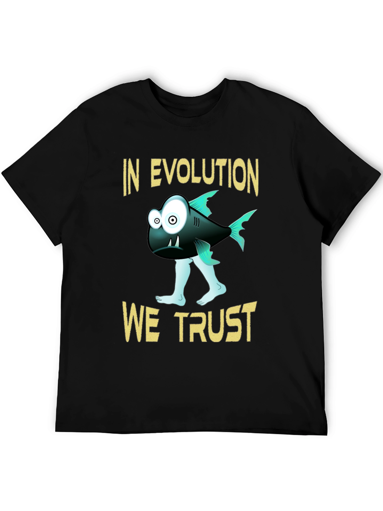 Evolution Trust T-Shirt Funny Fish Walking