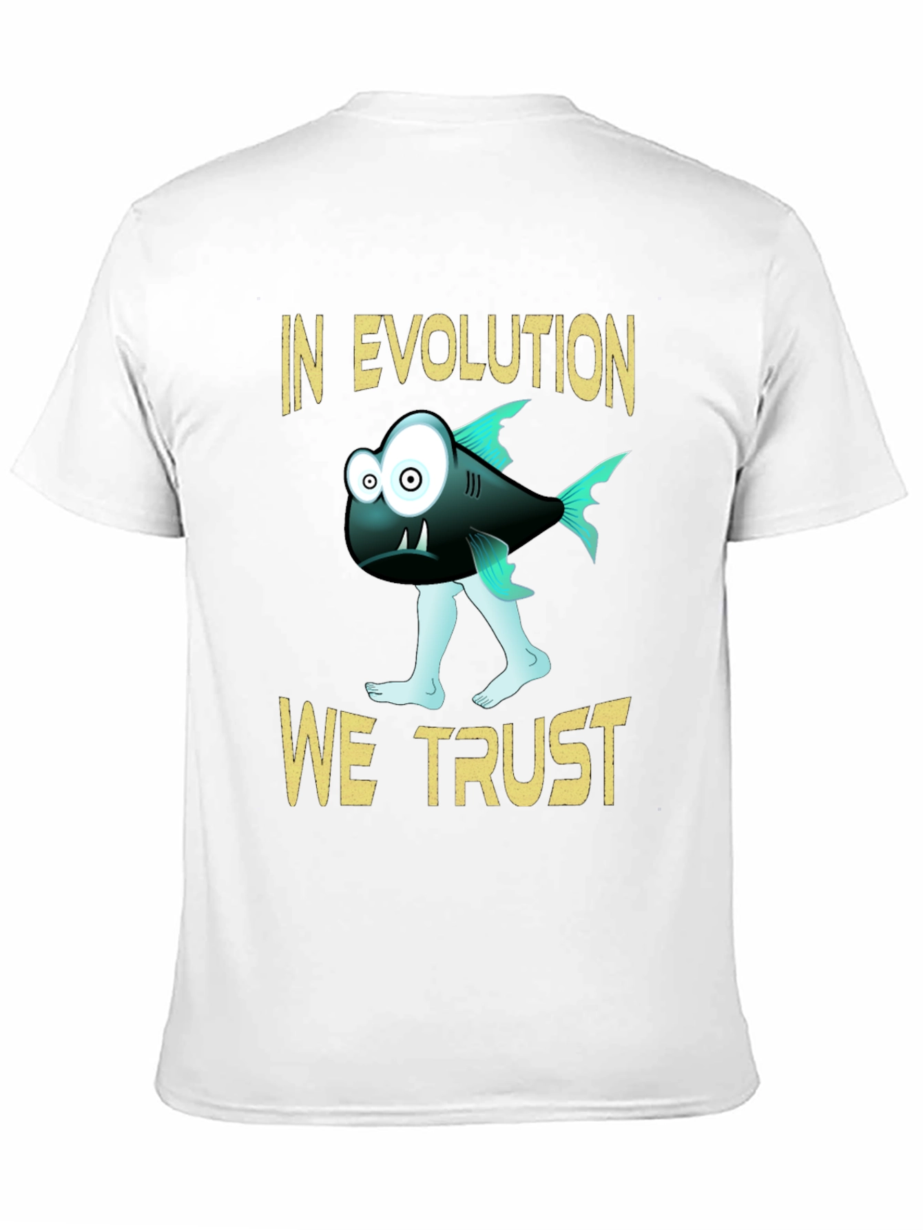 Evolution Trust T-Shirt Funny Fish Walking