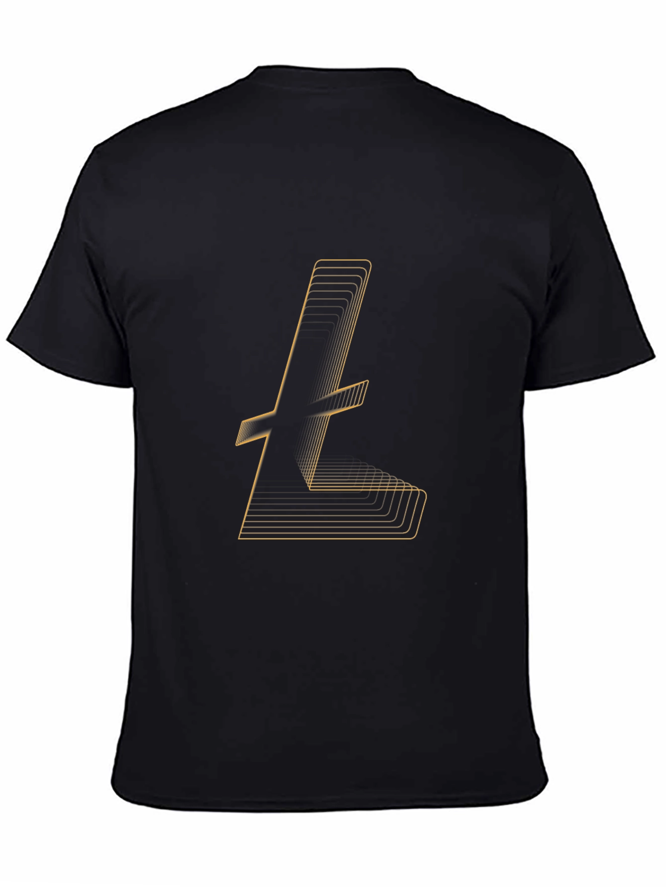 Litecoin Logo Black T-Shirt