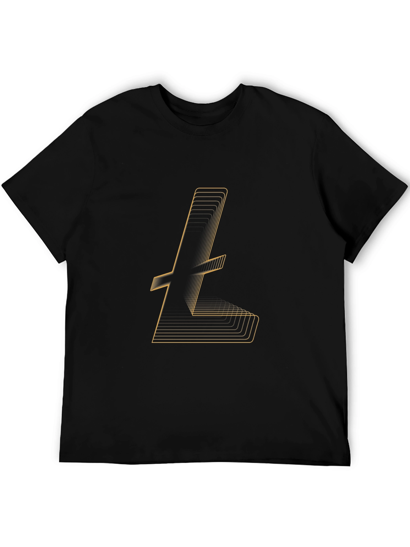 Litecoin Logo Black T-Shirt