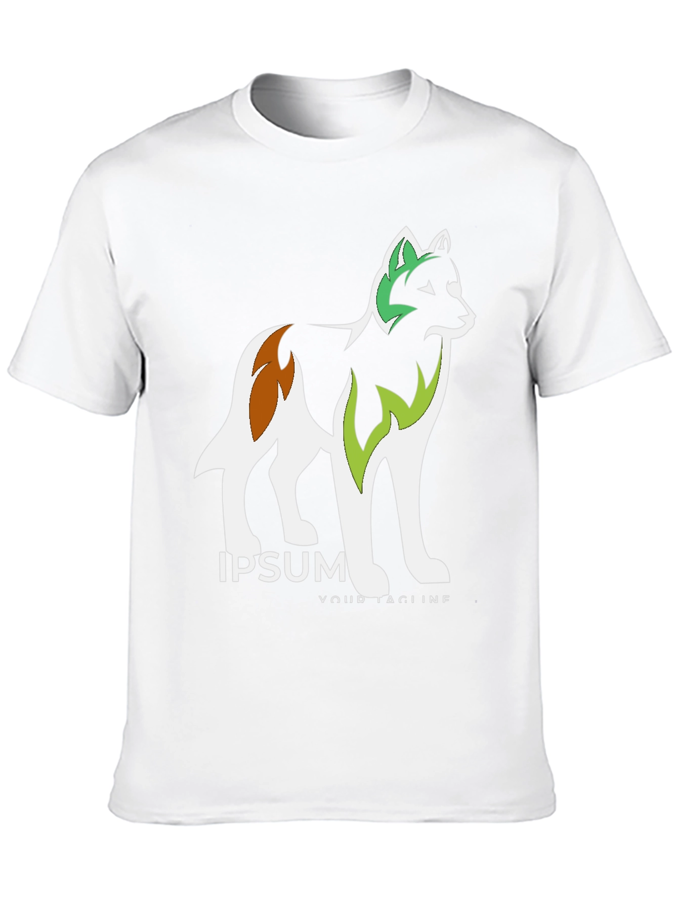 Black Graphic Tee - Artistic Dog Design