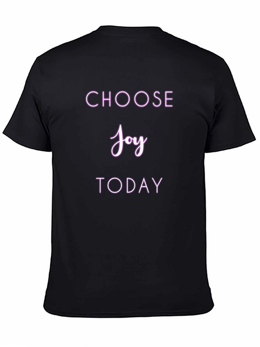 Choose Joy Today Graphic Tee - Black