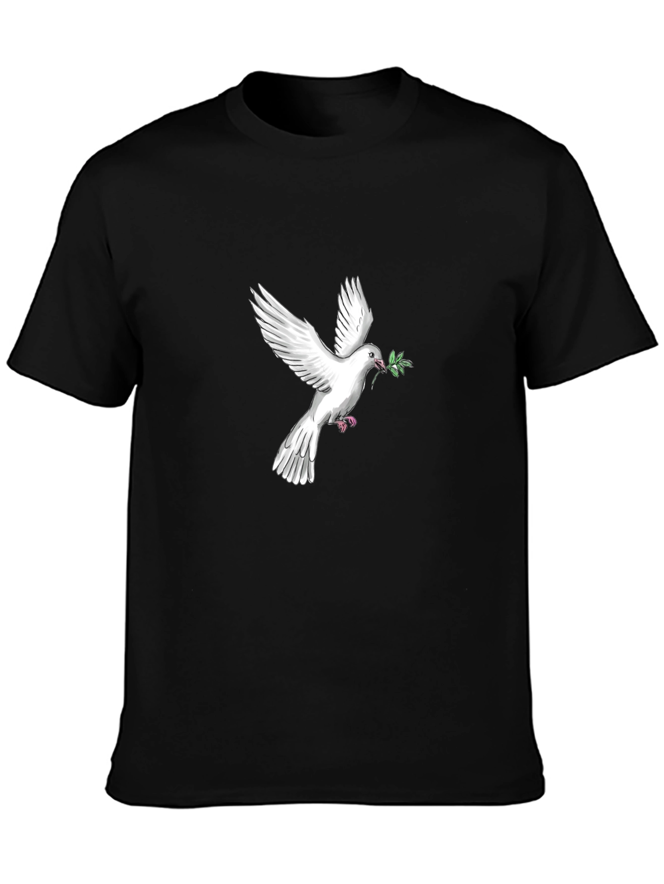 Peace Dove Graphic Tee - Black