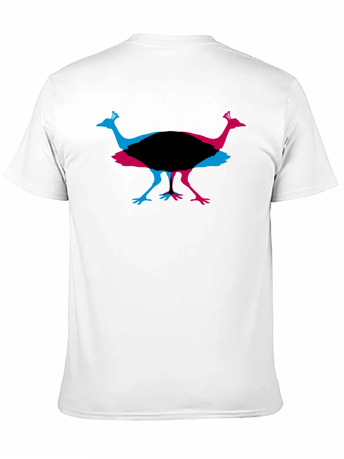 Peacock Graphic Tee - Stylish Mens Black T-Shirt