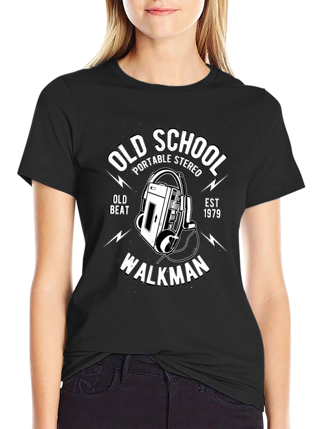 Old School Walkman T-Shirt - Retro 1979 Stereo Design