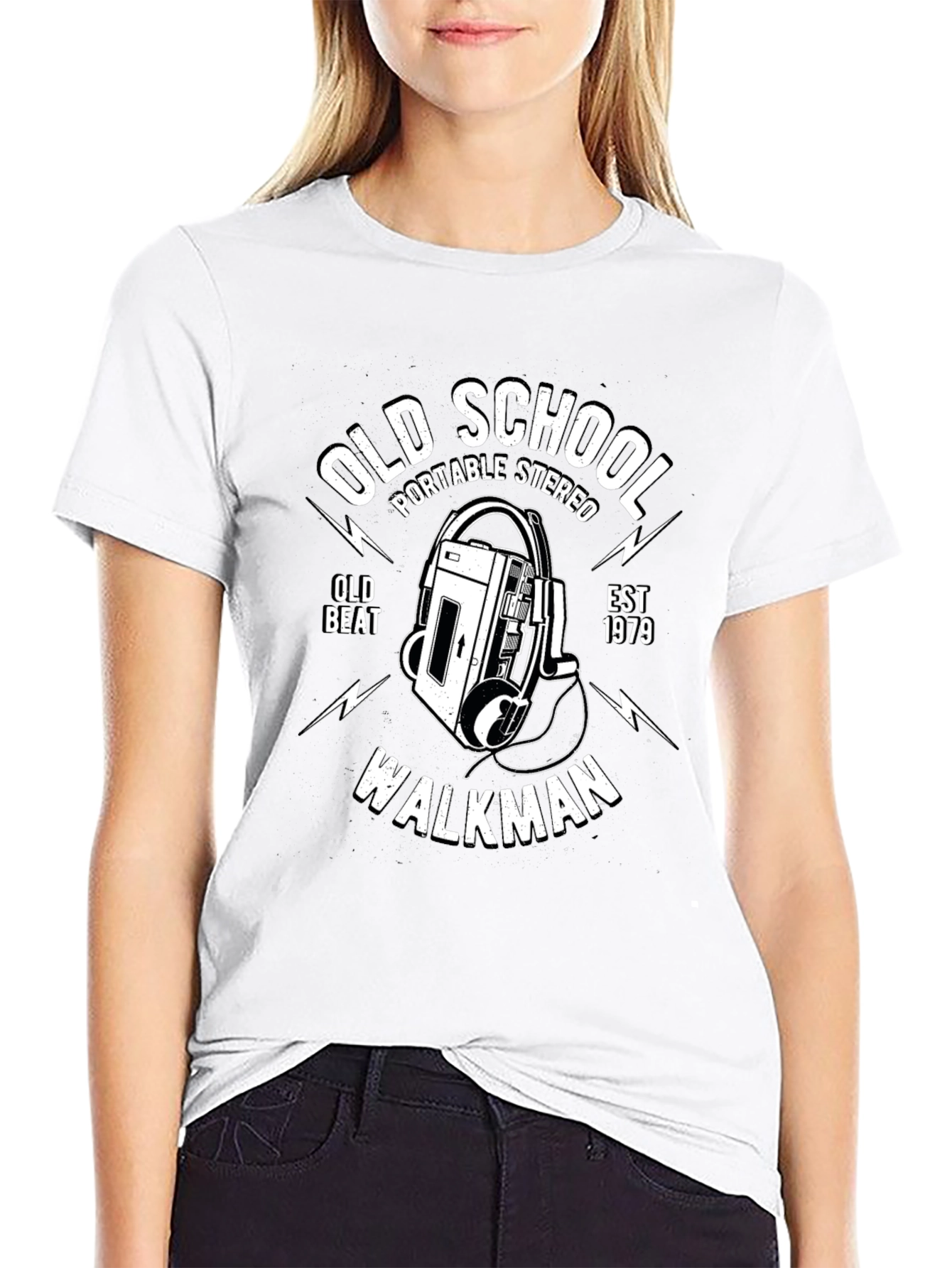 Old School Walkman T-Shirt - Retro 1979 Stereo Design