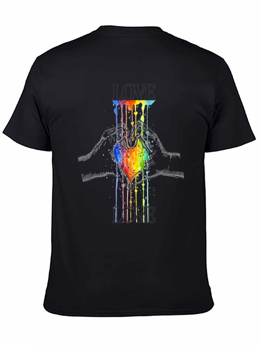 Love Heart LGBTQ Pride Graphic Tee