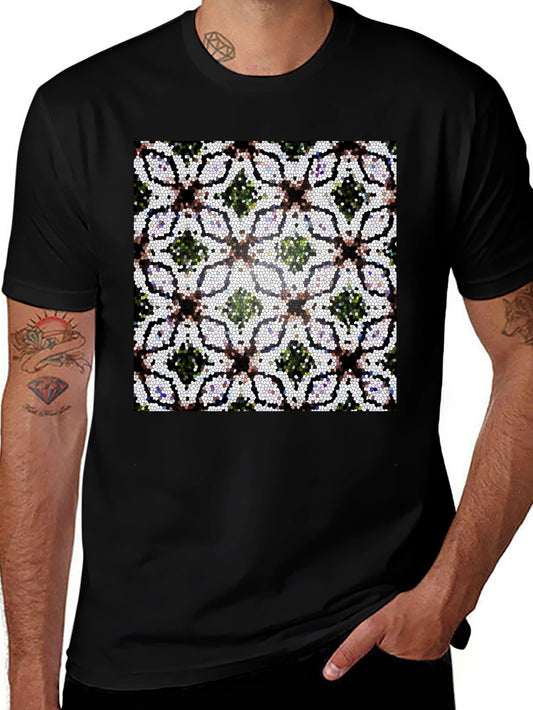 Geometric Mosaic Pattern T-Shirt