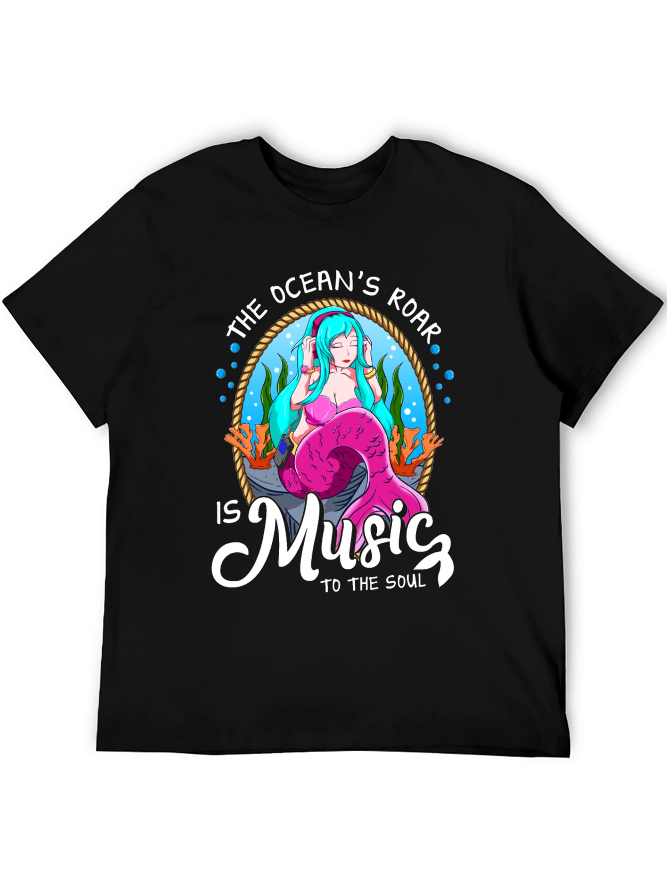 Oceans Roar Mermaid Music T-Shirt