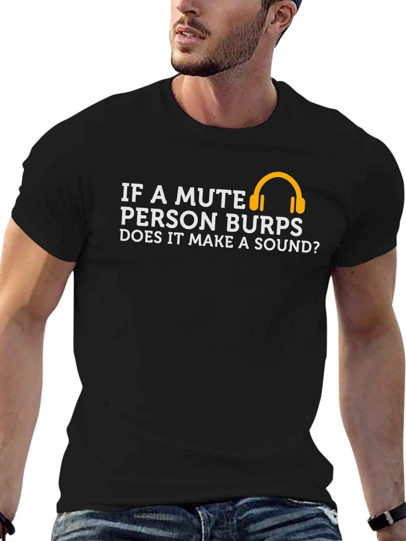 Mute Person Burps T-Shirt - Funny Graphic Tee