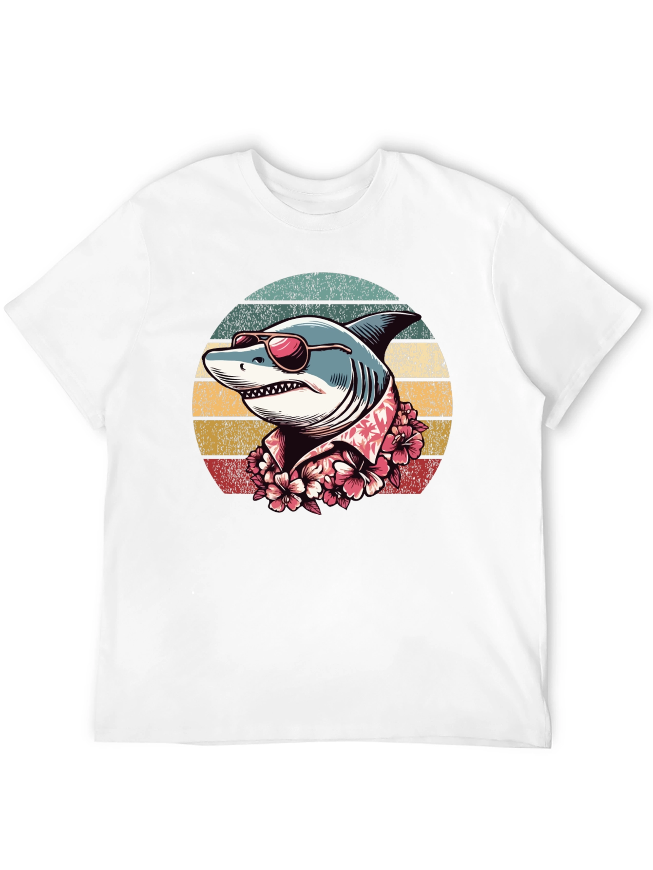 Retro Shark Graphic T-Shirt