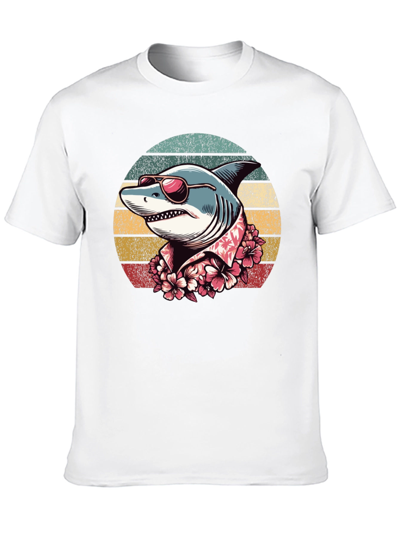 Retro Shark Graphic T-Shirt