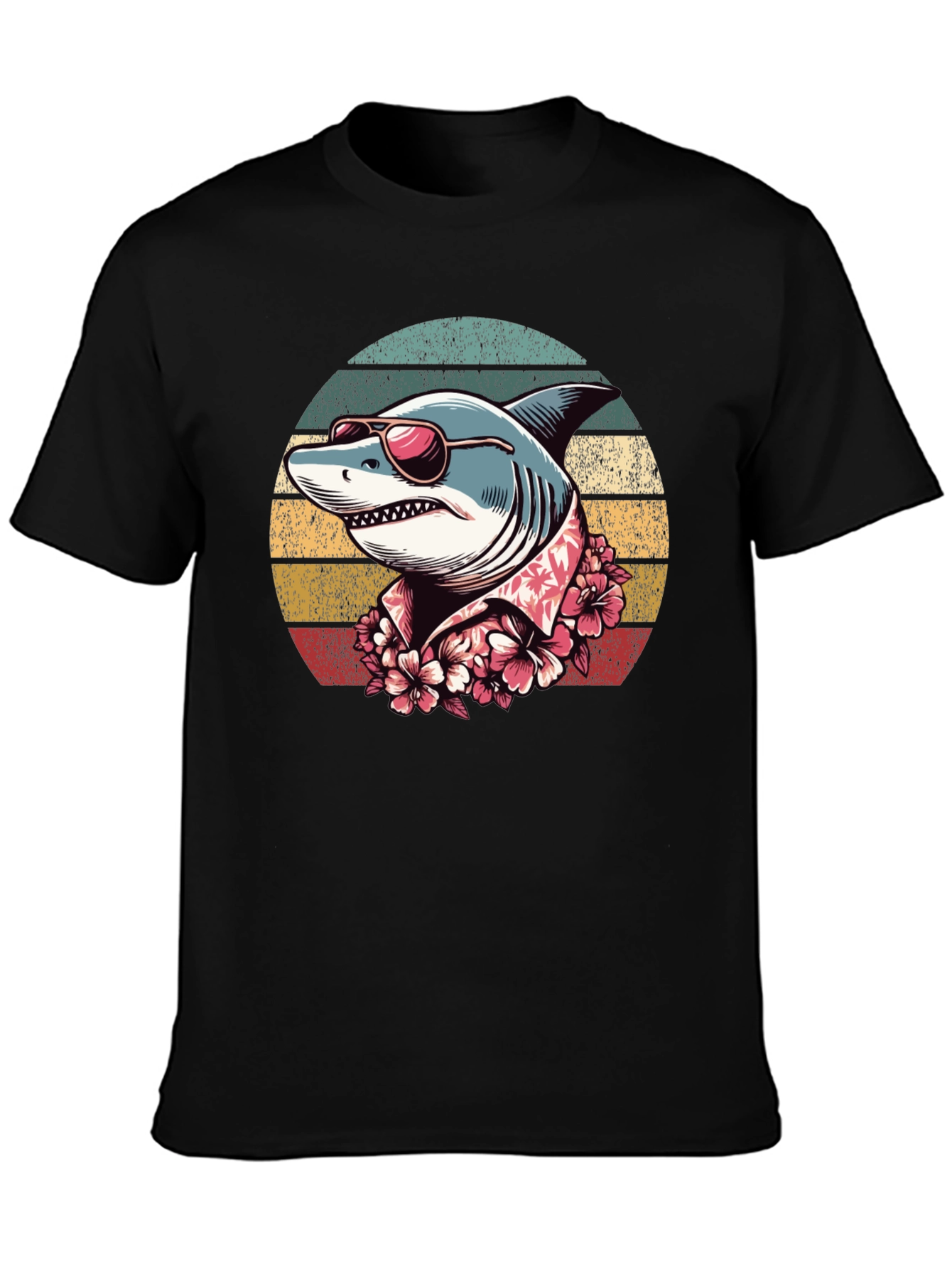 Retro Shark Graphic T-Shirt
