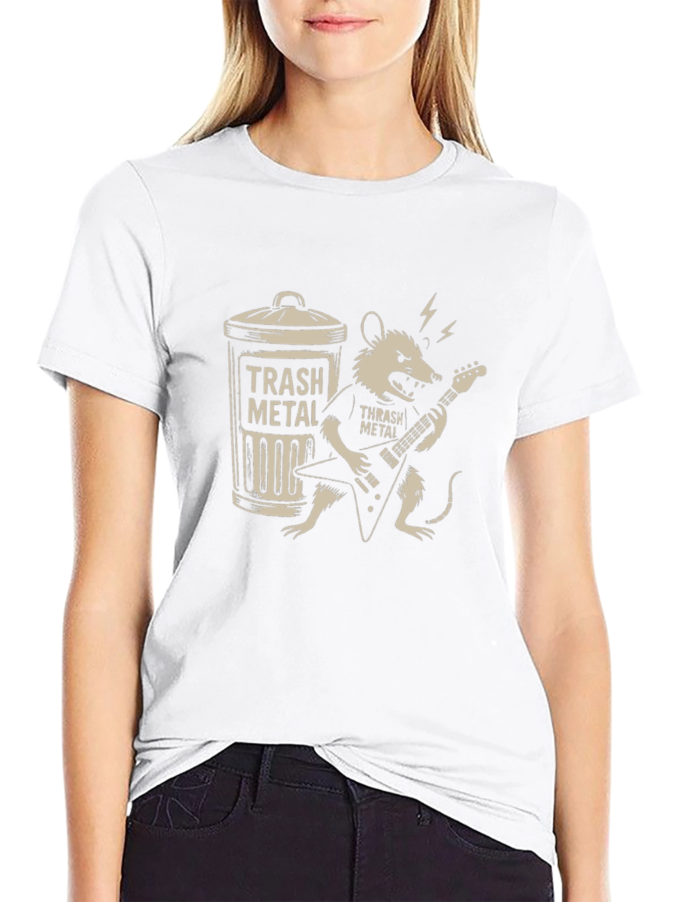 Thrash Metal Rat Musician T-Shirt