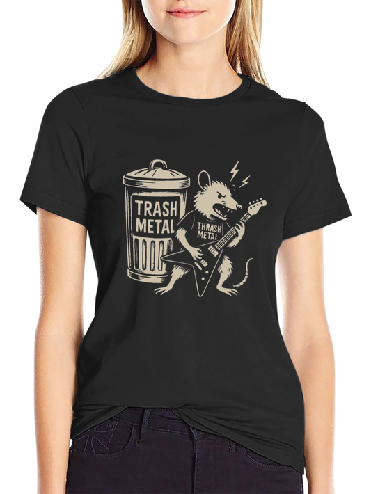 Thrash Metal Rat Musician T-Shirt
