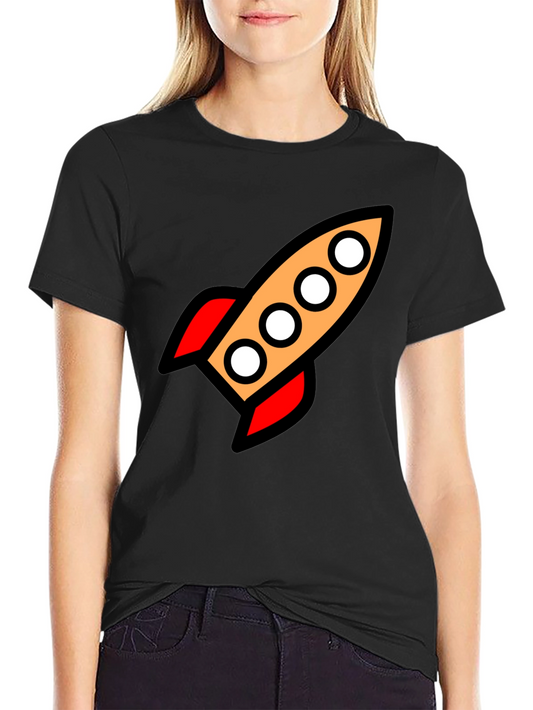 Rocket T-Shirt - Black Graphic Tee